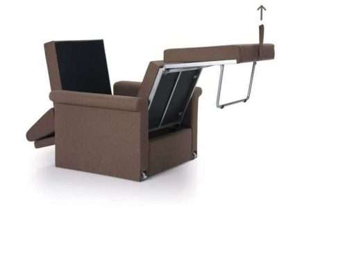 Edan2000 Large Single Chair Bed in Opening Position