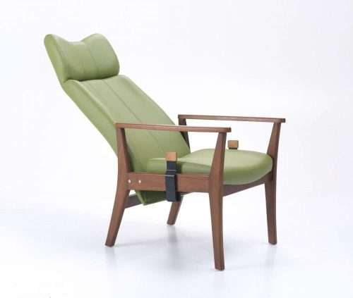 Nitrocare Panora, Elegant Wooden Structured Hospital Recliner Chair