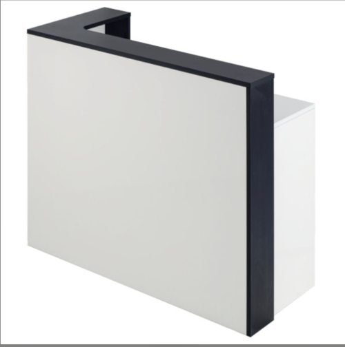 Ceriotti, Biside L Shape Reception Desk with Storage Shelves & Lockable Drawer