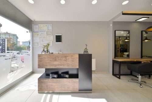 Alpeda, Wallis L Shape Reception Desk with Front Build In Shelf and Storage on the Back