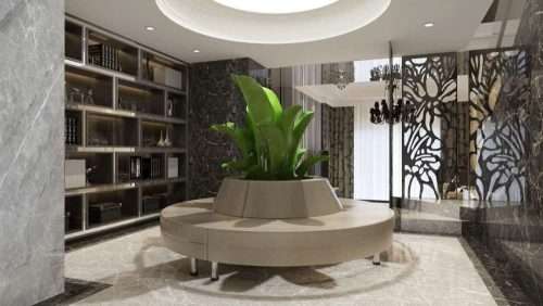 Alpeda Oscar, Circular Sofa , Large Reception Seat, Waiting Area Furniture