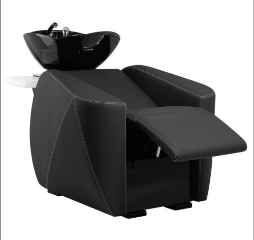 Ceriotti, Prisma Sculptural Design Backwash Unit with Electric FootRest and Shiatsu Massage Option