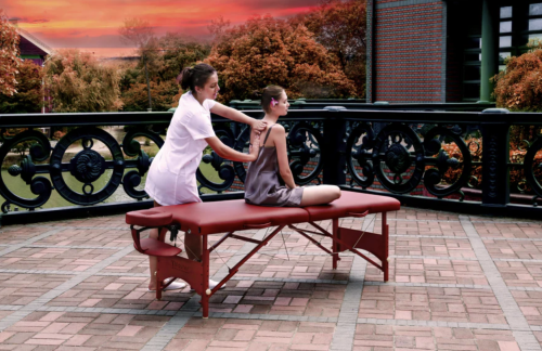FAIRLANE, Portable Massage Table with Thermal-Top Heat Function
