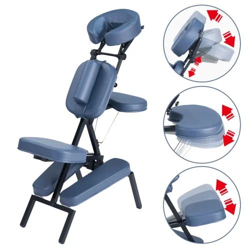 The Professional, Aluminium Frame Foldable Massage and Tattoo Chair with A Case on Wheel