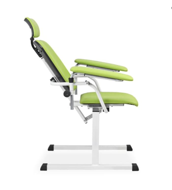 Blood Collection and Injection Chair with Adjustable Backrest, Head ...
